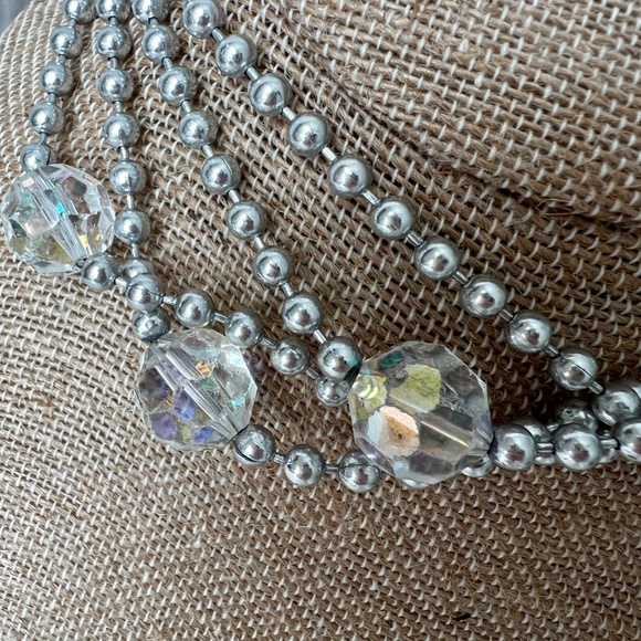 Vintage Stuart Freeman NYC Necklace 54" Ball Chain AB Lucite Beads 1980s - Picture 13 of 16